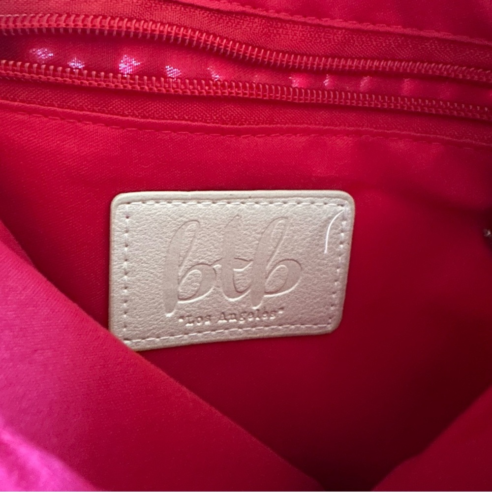 btb Los Angeles Red Raffia Riley Clutch - Picture 6 of 6